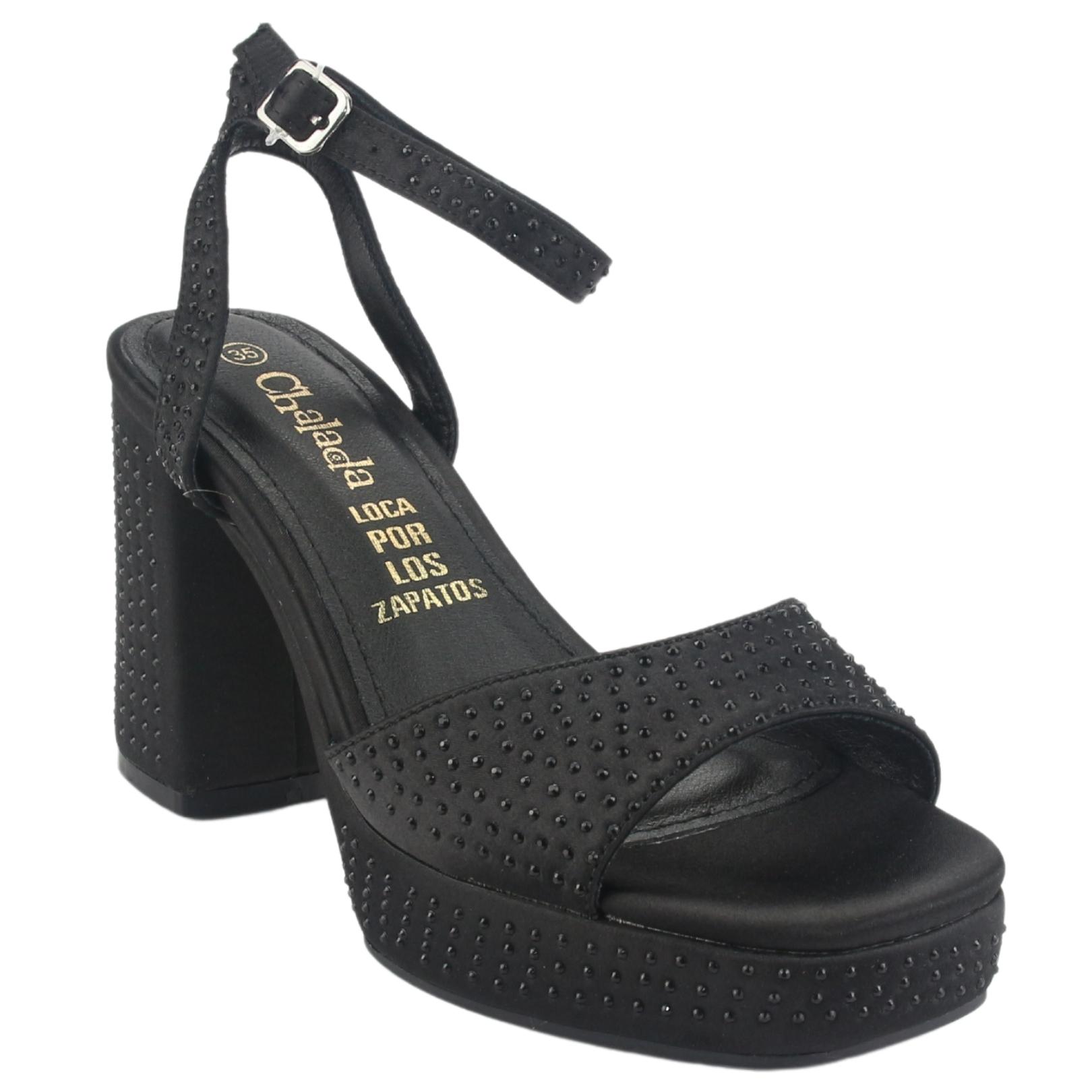 SANDALIAS MUJER CHALADA SUSSI-4 NEGRO CASUAL - 3
