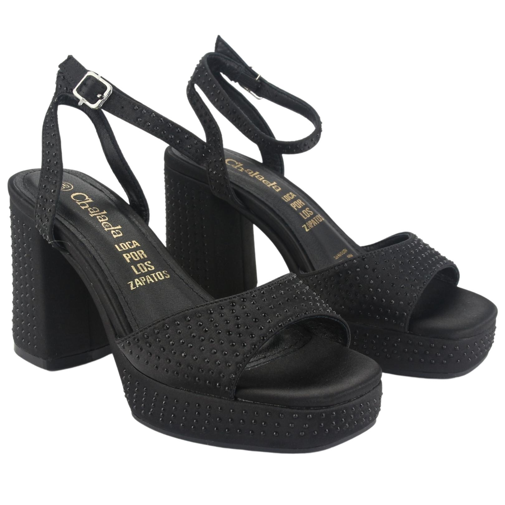 SANDALIAS MUJER CHALADA SUSSI-4 NEGRO CASUAL - 4
