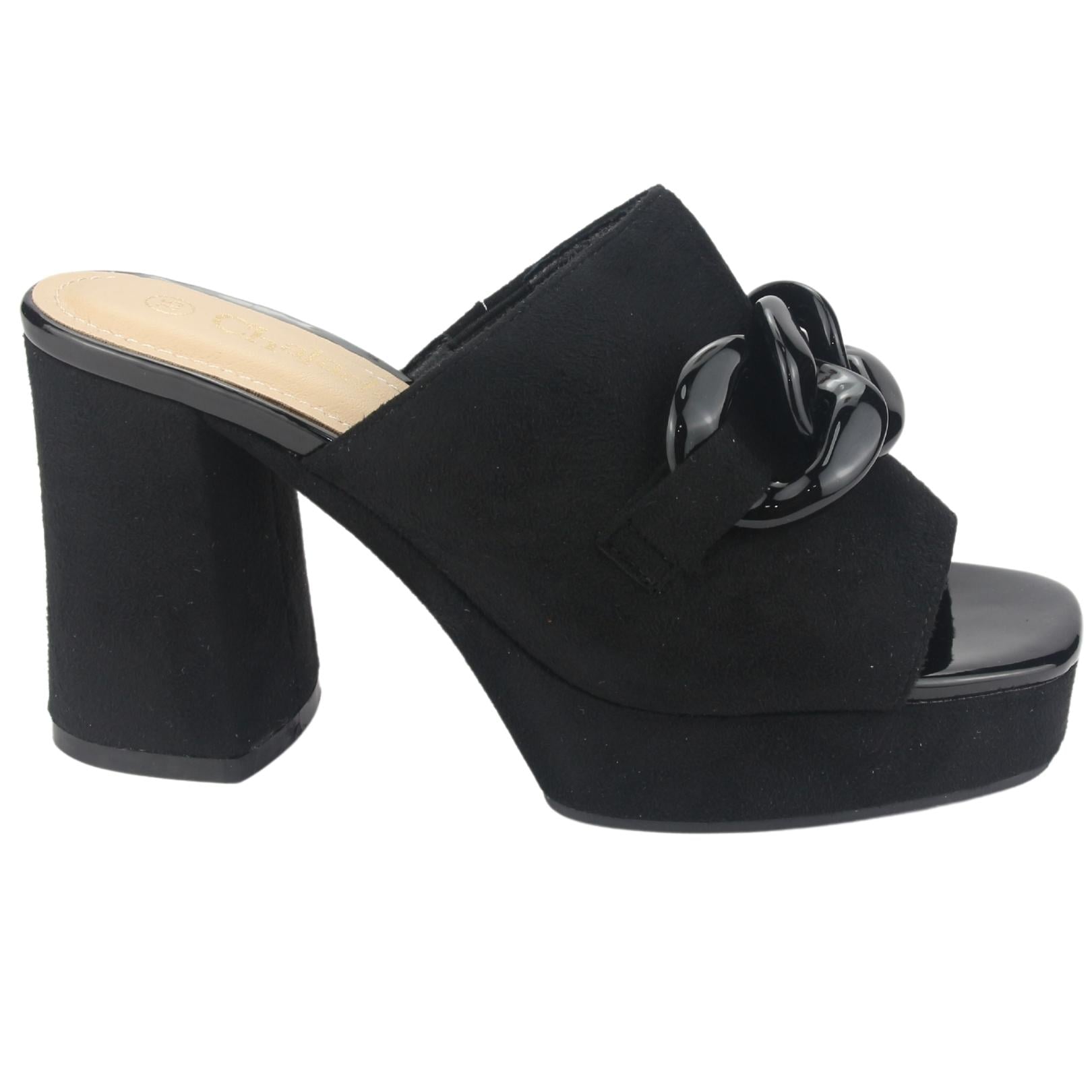 SANDALIAS MUJER CHALADA SUSSI-2 NEGRO CASUAL - 1