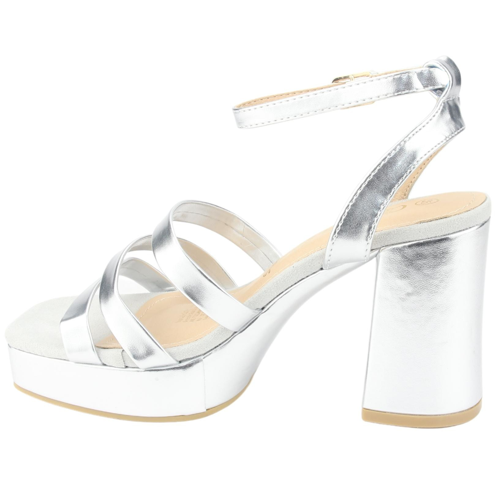 SANDALIAS MUJER CHALADA SUSSI-3 PLATEADO CASUAL - 2