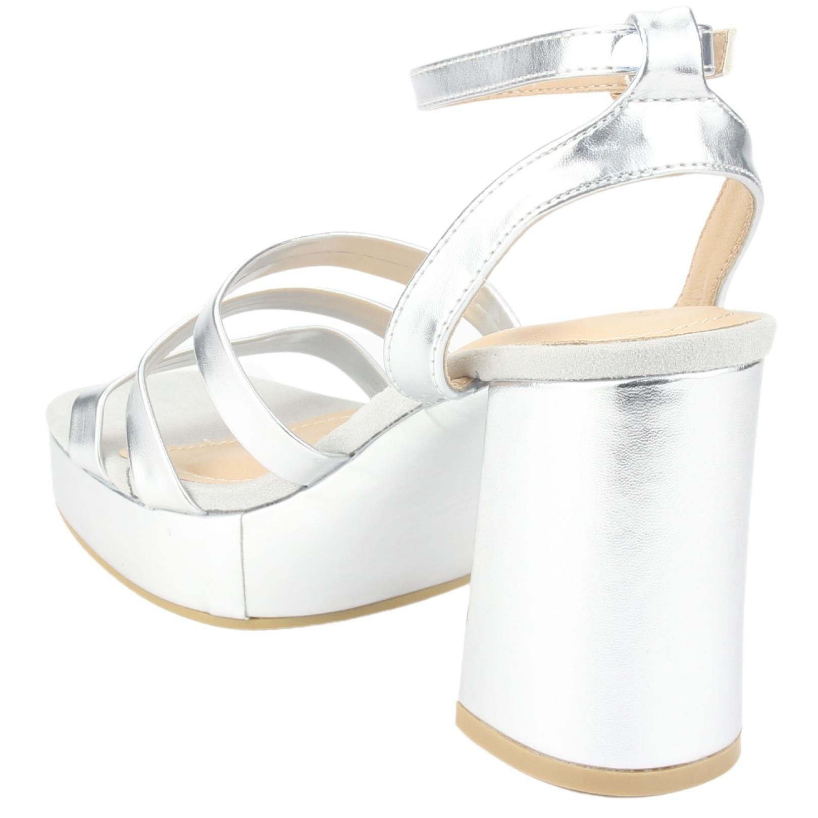 SANDALIAS MUJER CHALADA SUSSI-3 PLATEADO CASUAL - 4