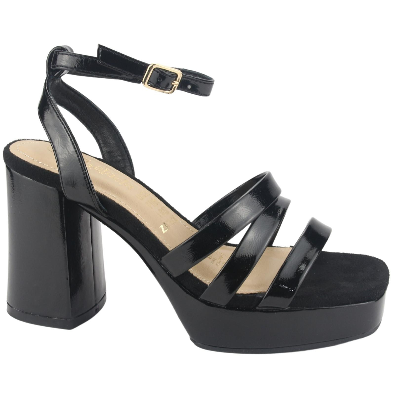 SANDALIAS MUJER CHALADA SUSSI-3 NEGRO CASUAL - 1