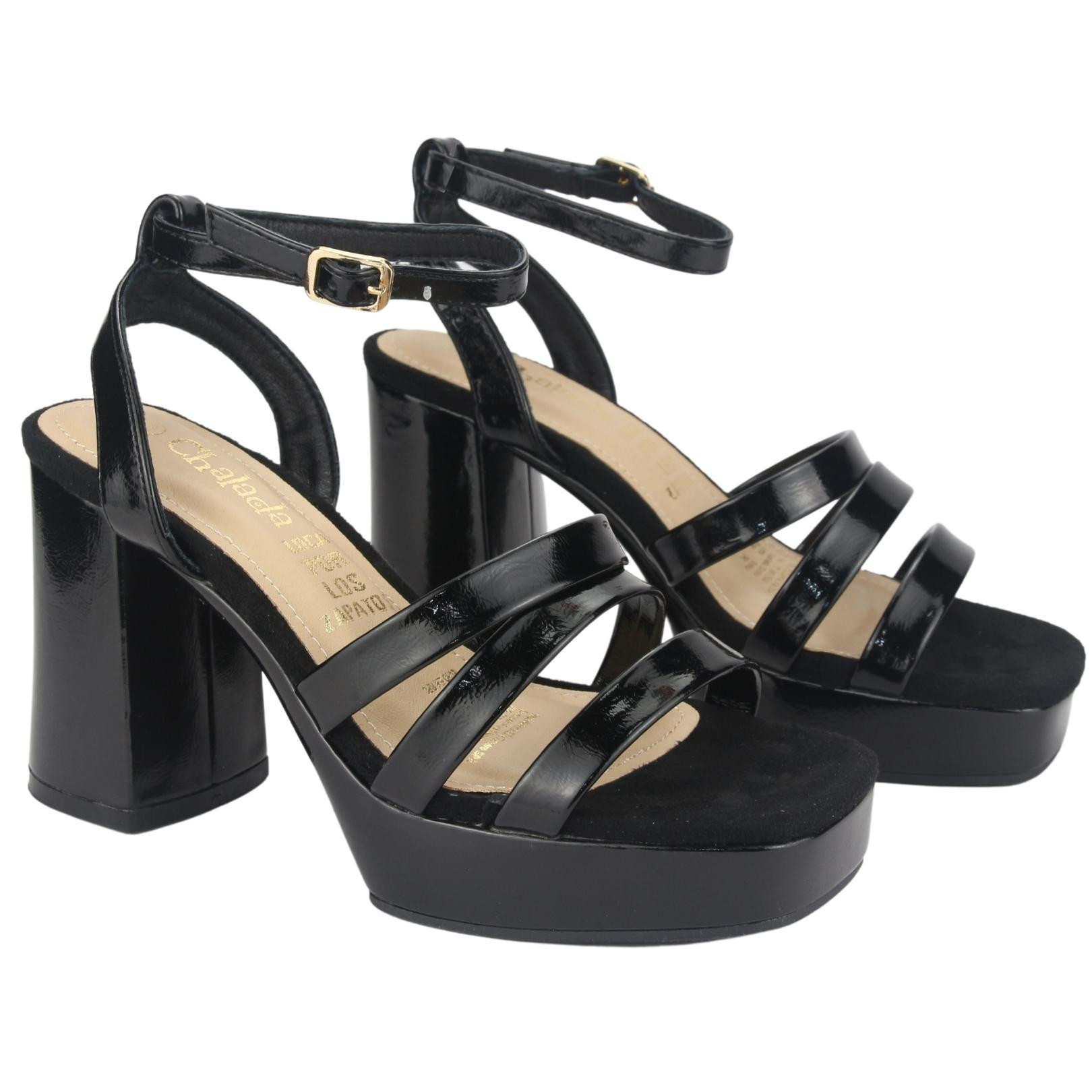 SANDALIAS MUJER CHALADA SUSSI-3 NEGRO CASUAL - 4
