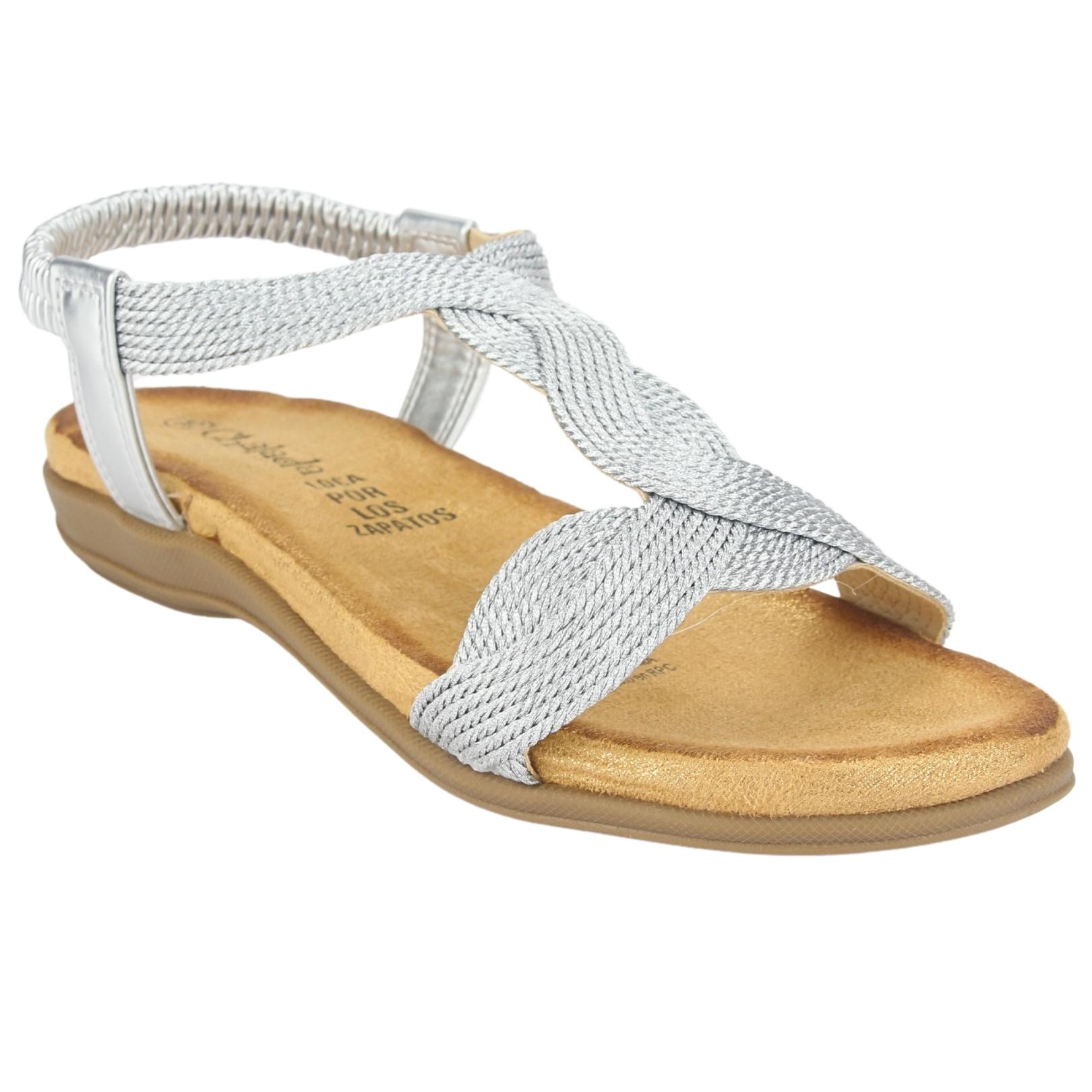 SANDALIAS MUJER CHALADA CLARA-5 PLATEADO CASUAL - 3