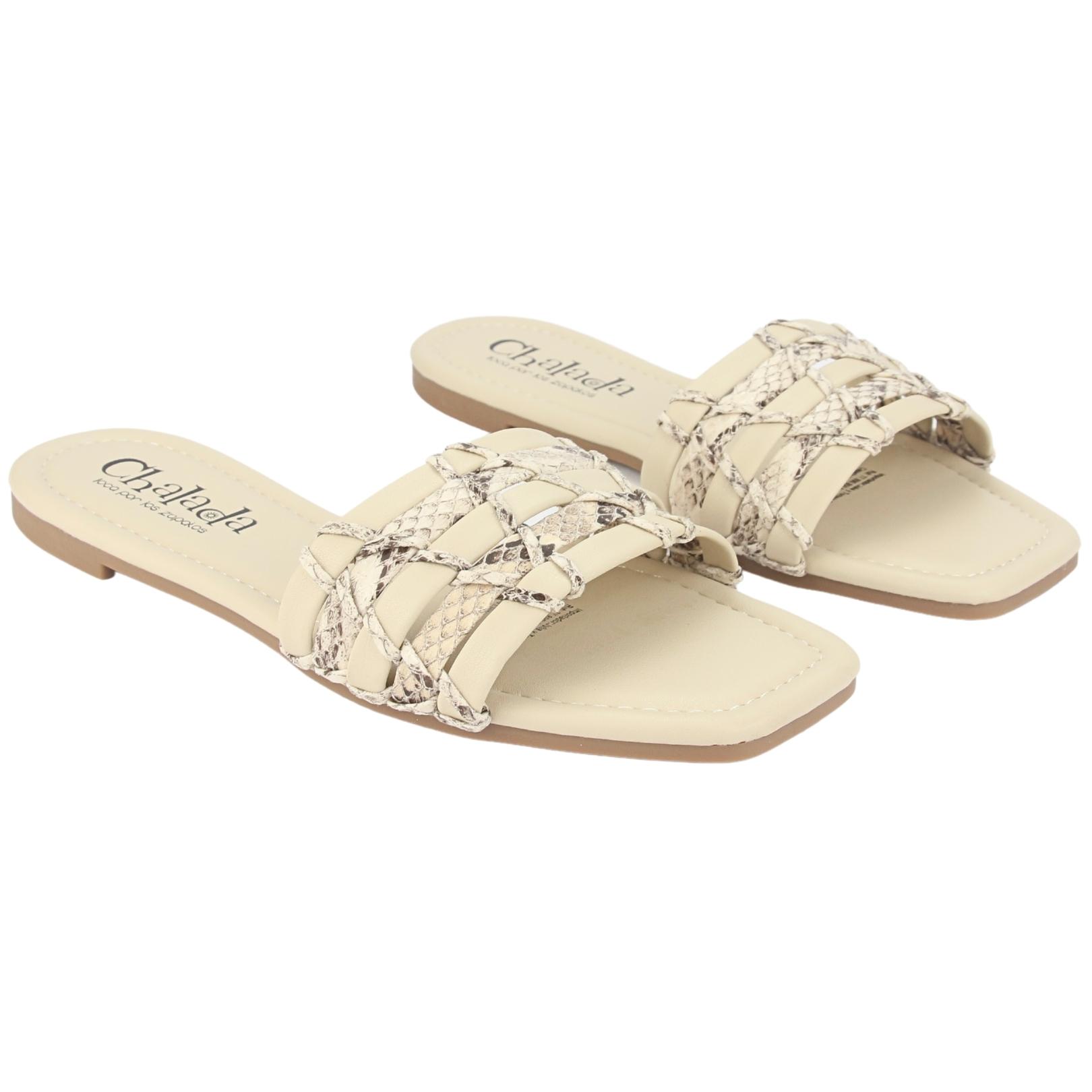 SANDALIAS MUJER CHALADA GRILLO-1 BEIGE CASUAL - 4