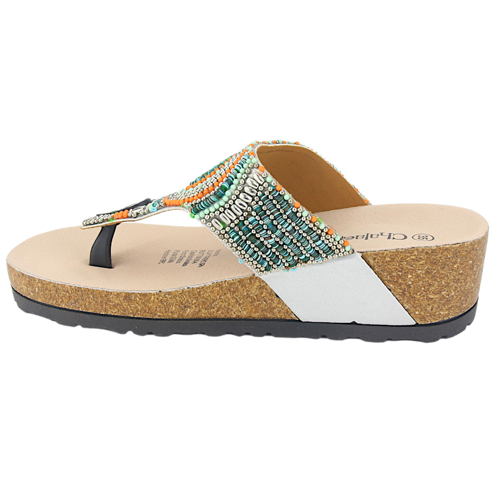 SANDALIAS MUJER CHALADA DOIT-10 PLATEADO CASUAL - 2