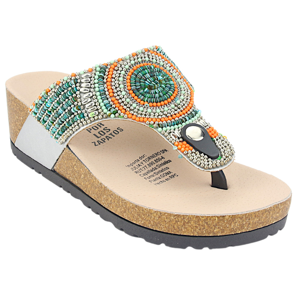 SANDALIAS MUJER CHALADA DOIT-10 PLATEADO CASUAL - 3
