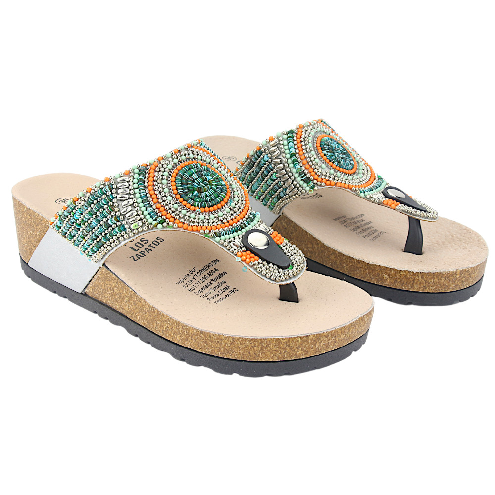 SANDALIAS MUJER CHALADA DOIT-10 PLATEADO CASUAL - 4