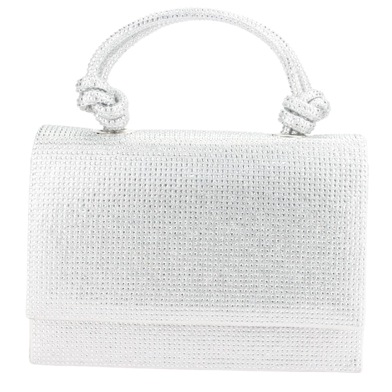 CARTERA PLATEADO MUJER MODA CHALADA - 1
