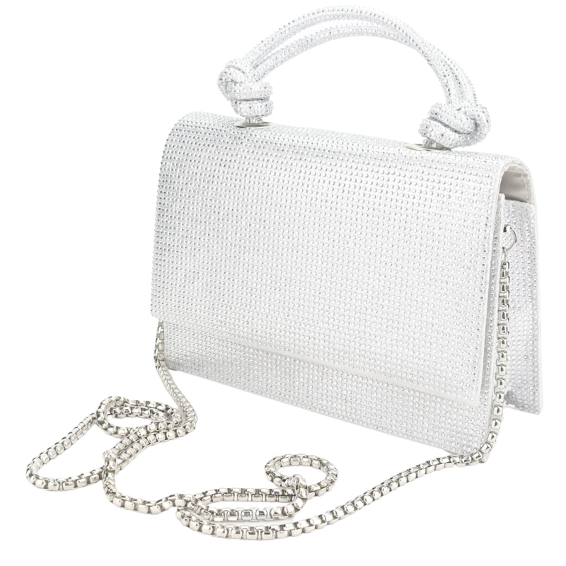 CARTERA PLATEADO MUJER MODA CHALADA - 2