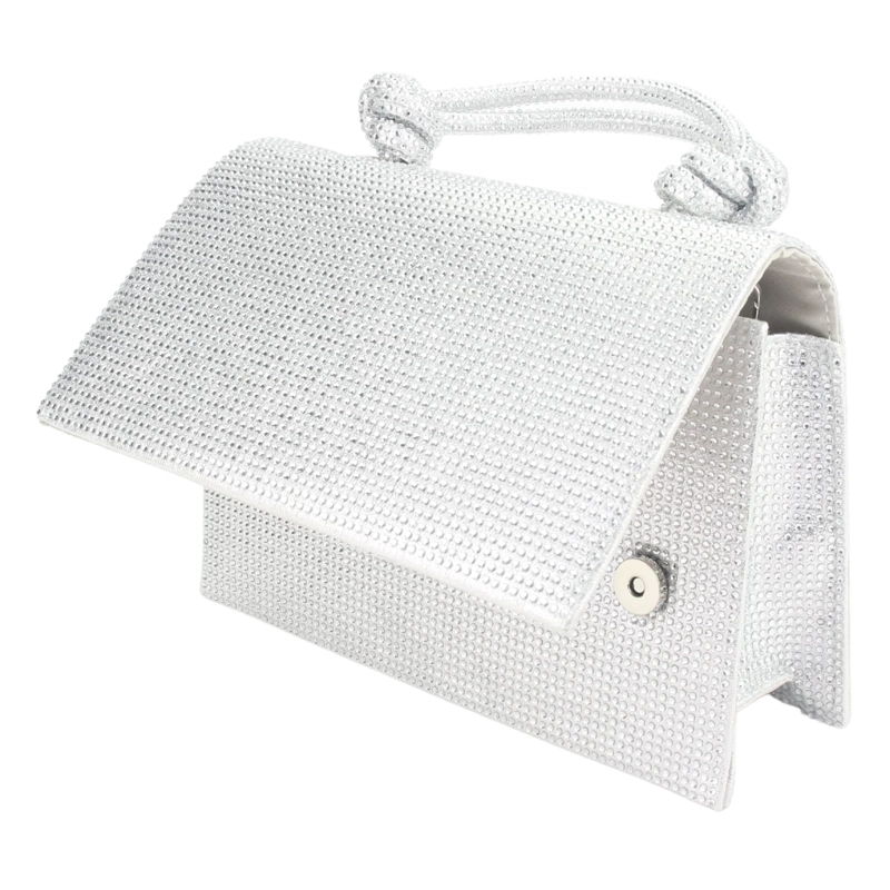 CARTERA PLATEADO MUJER MODA CHALADA - 4