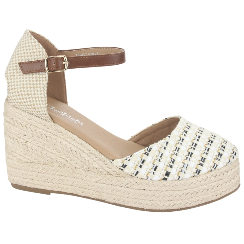 ALPARGATAS MUJER CHALADA TEXTIL DIJON-5 BLANCO CASUAL - 1