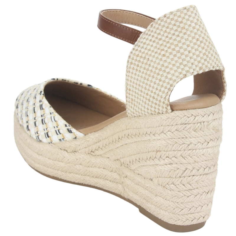 ALPARGATAS MUJER CHALADA TEXTIL DIJON-5 BLANCO CASUAL - 4