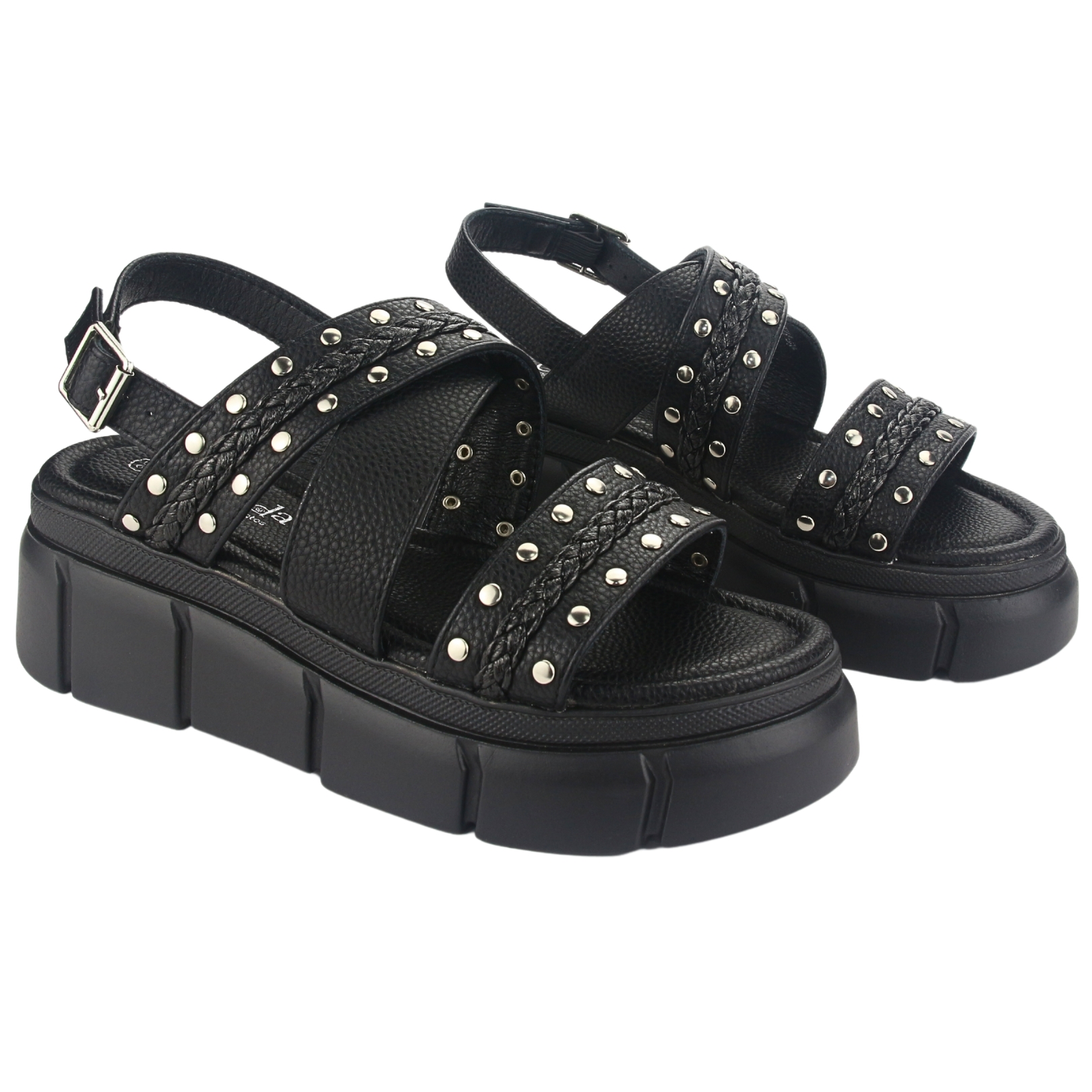 SANDALIAS MUJER CHALADA VISA-2 NEGRO CASUAL - 4