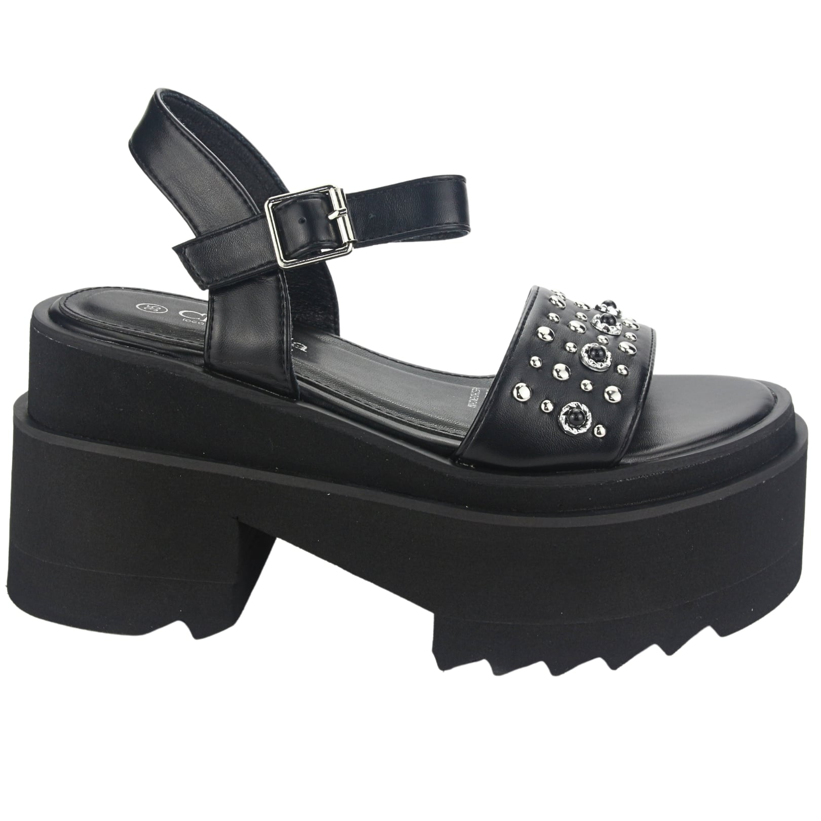 SANDALIAS MUJER CHALADA WURT-5 NEGRO CASUAL - 1
