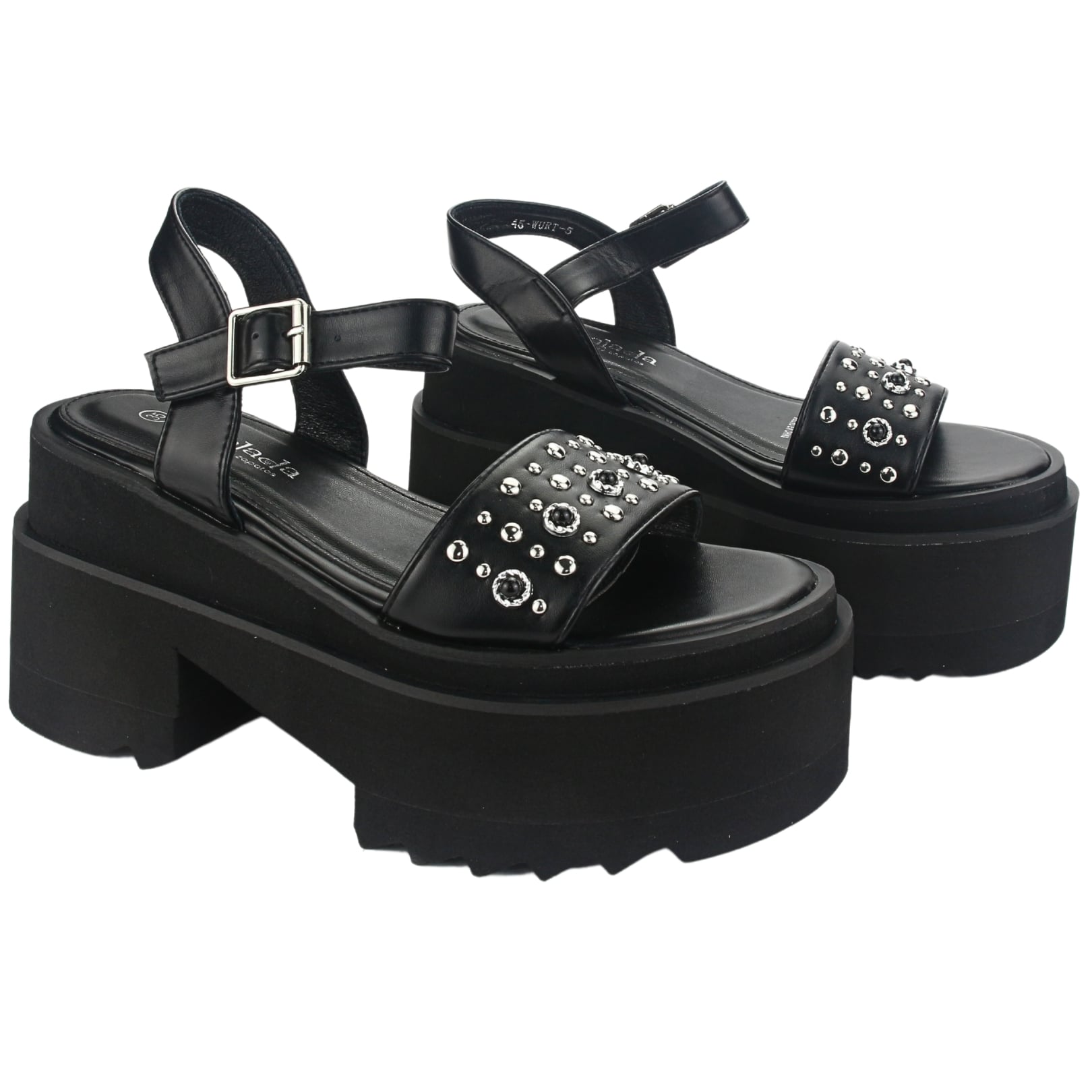 SANDALIAS MUJER CHALADA WURT-5 NEGRO CASUAL - 4