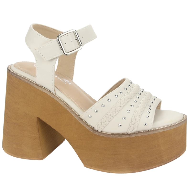 SANDALIA CHALADA MUJER WAKE-1 BLANCO CASUAL - 1