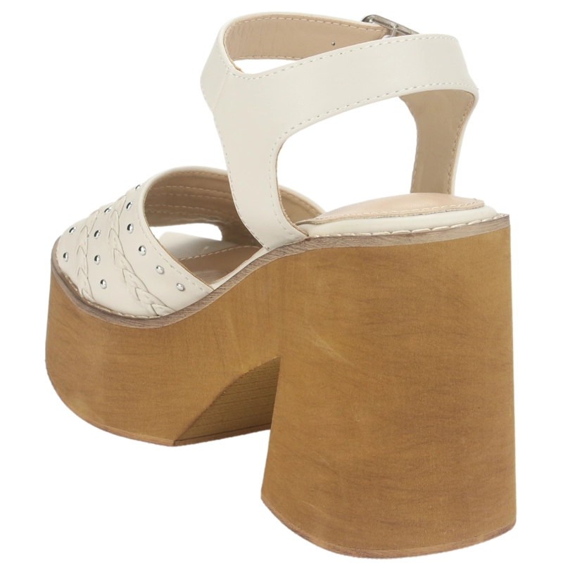 SANDALIA CHALADA MUJER WAKE-1 BLANCO CASUAL - 7