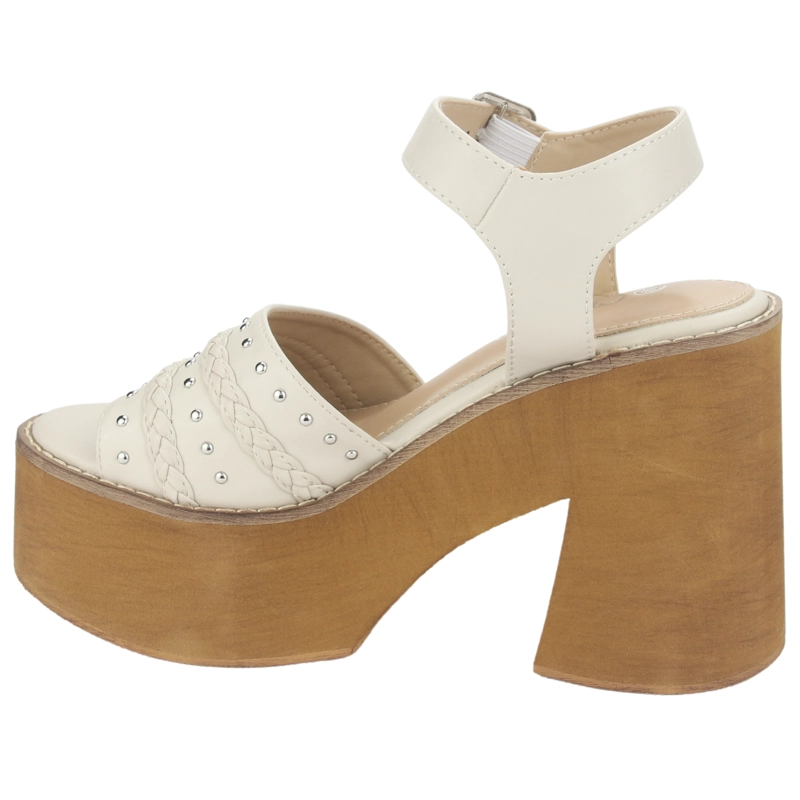 SANDALIA CHALADA MUJER WAKE-1 BLANCO CASUAL - 8