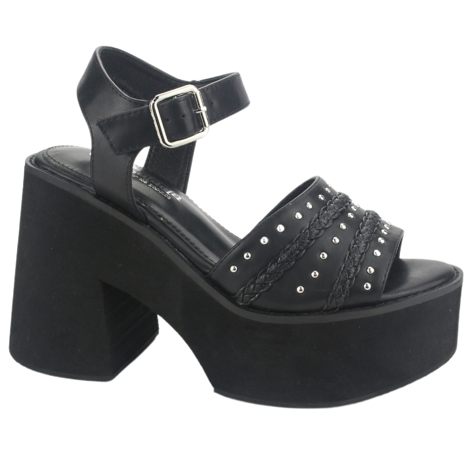 SANDALIAS MUJER CHALADA WAKE-1 NEGRO CASUAL - 1