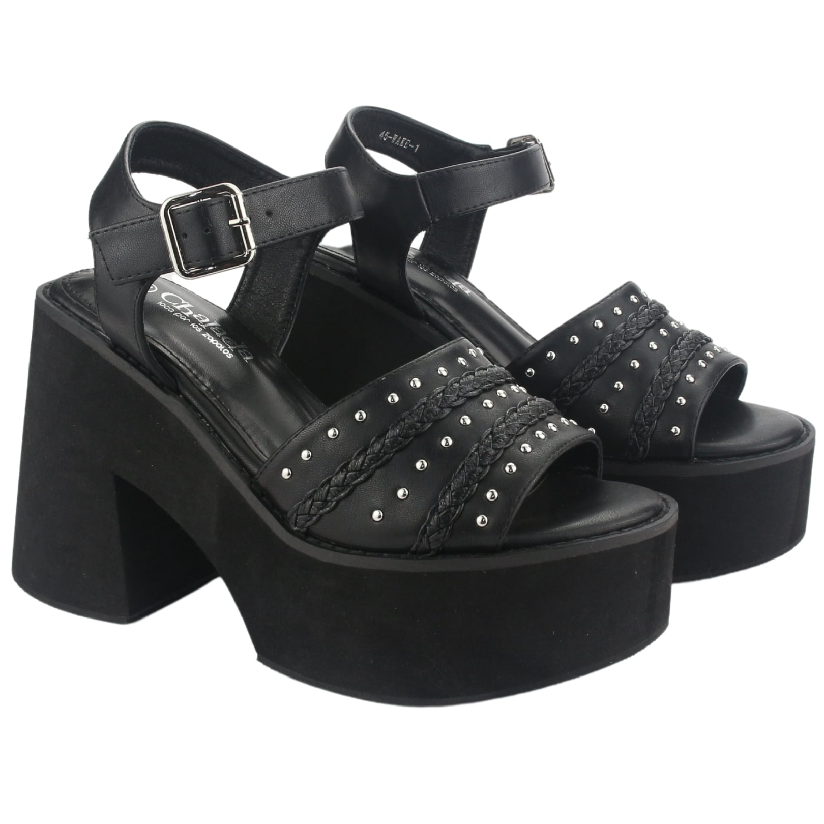 SANDALIAS MUJER CHALADA WAKE-1 NEGRO CASUAL - 5