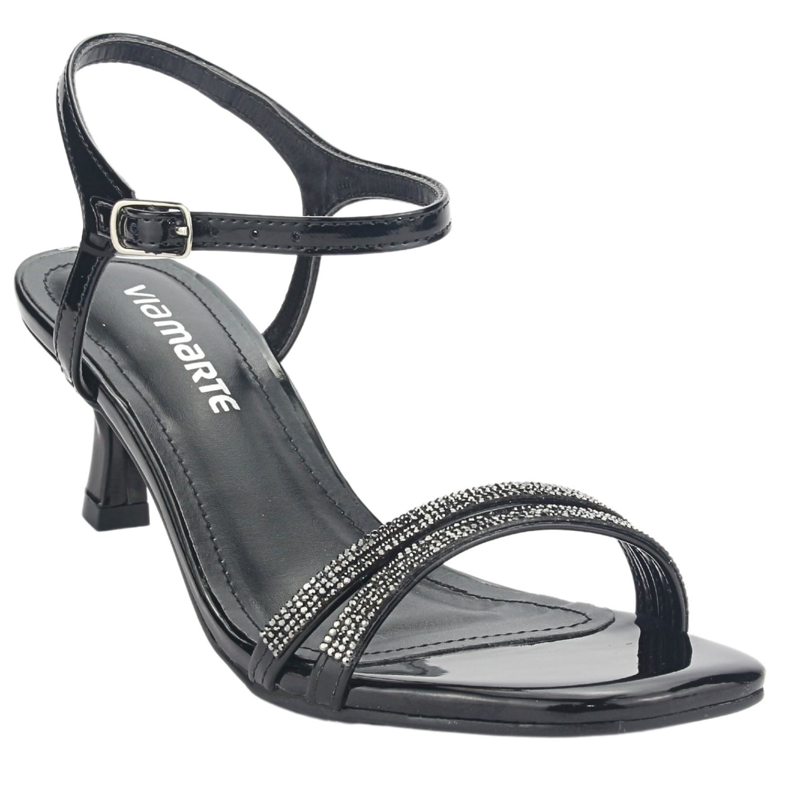 SANDALIAS MUJER VIA MARTE 23-18504 V PRETO CASUAL - 3