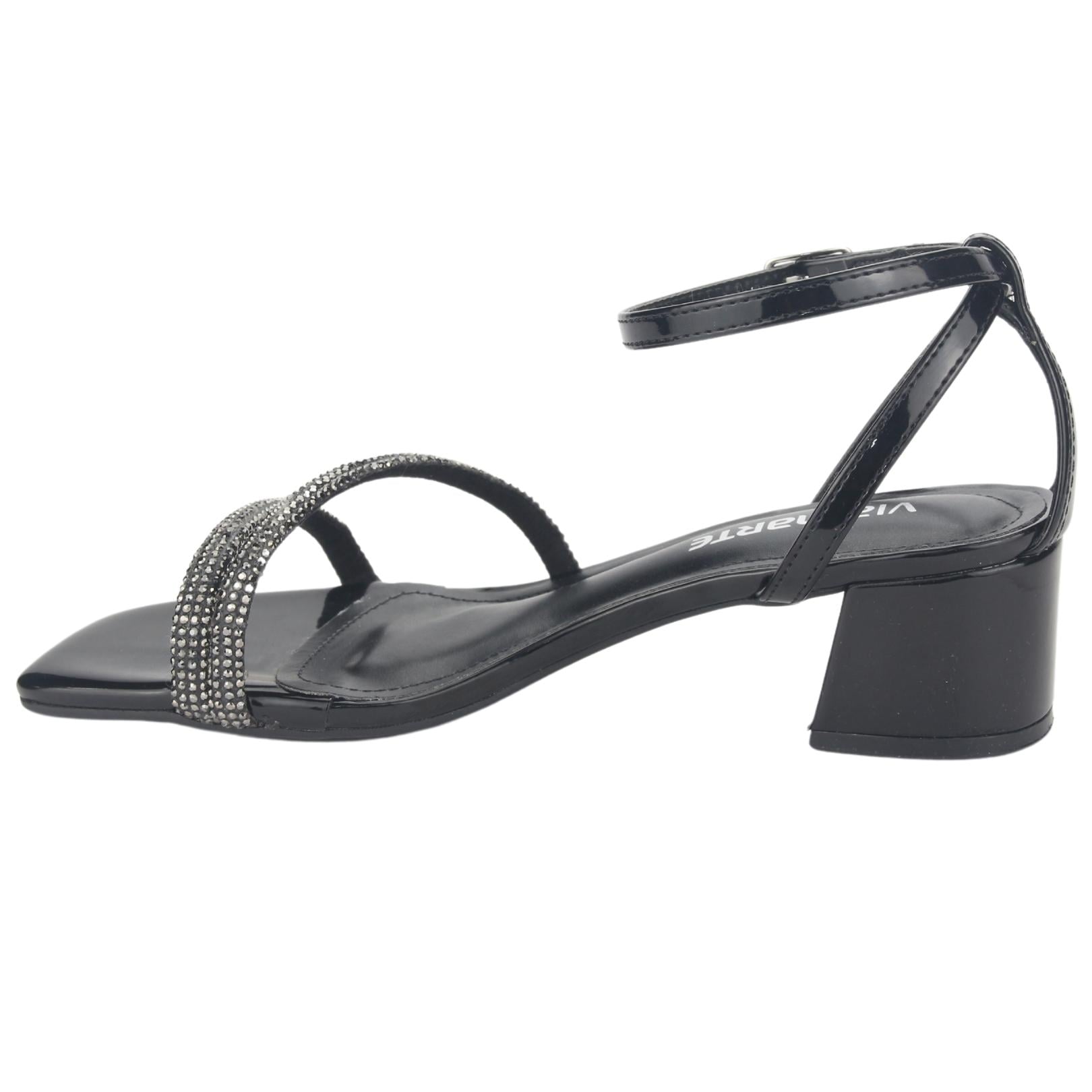 SANDALIAS MUJER VIA MARTE 23-9804 V PRETO CASUAL - 2