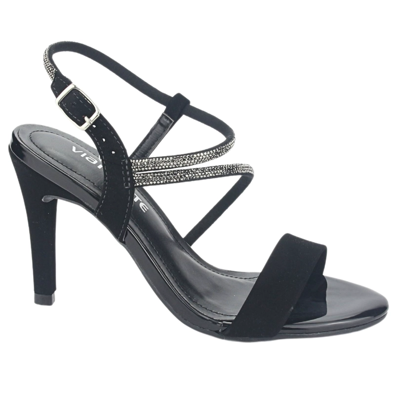 SANDALIAS MUJER VIA MARTE 23-17703 PRETO CASUAL - 1