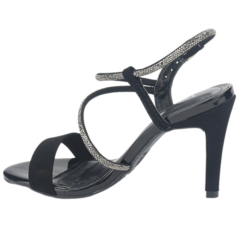 SANDALIAS MUJER VIA MARTE 23-17703 PRETO CASUAL - 2