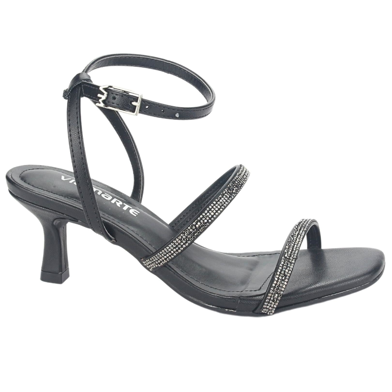 SANDALIAS MUJER VIA MARTE 23-18501 PRETO CASUAL - 1