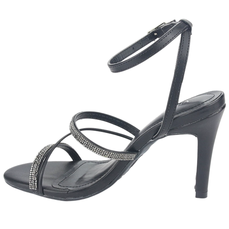 SANDALIAS MUJER VIA MARTE 23-17704 PRETO CASUAL - 2