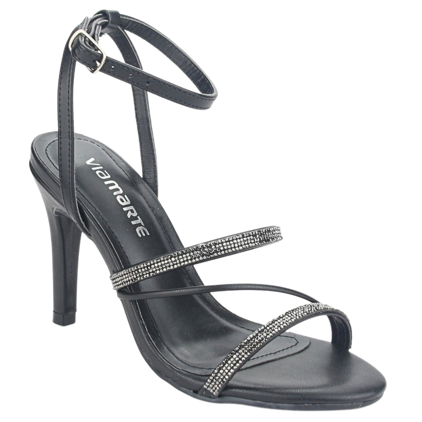 SANDALIAS MUJER VIA MARTE 23-17704 PRETO CASUAL - 3