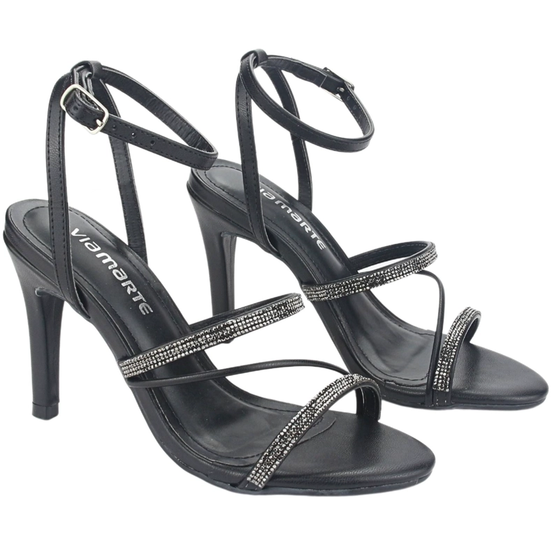 SANDALIAS MUJER VIA MARTE 23-17704 PRETO CASUAL - 4