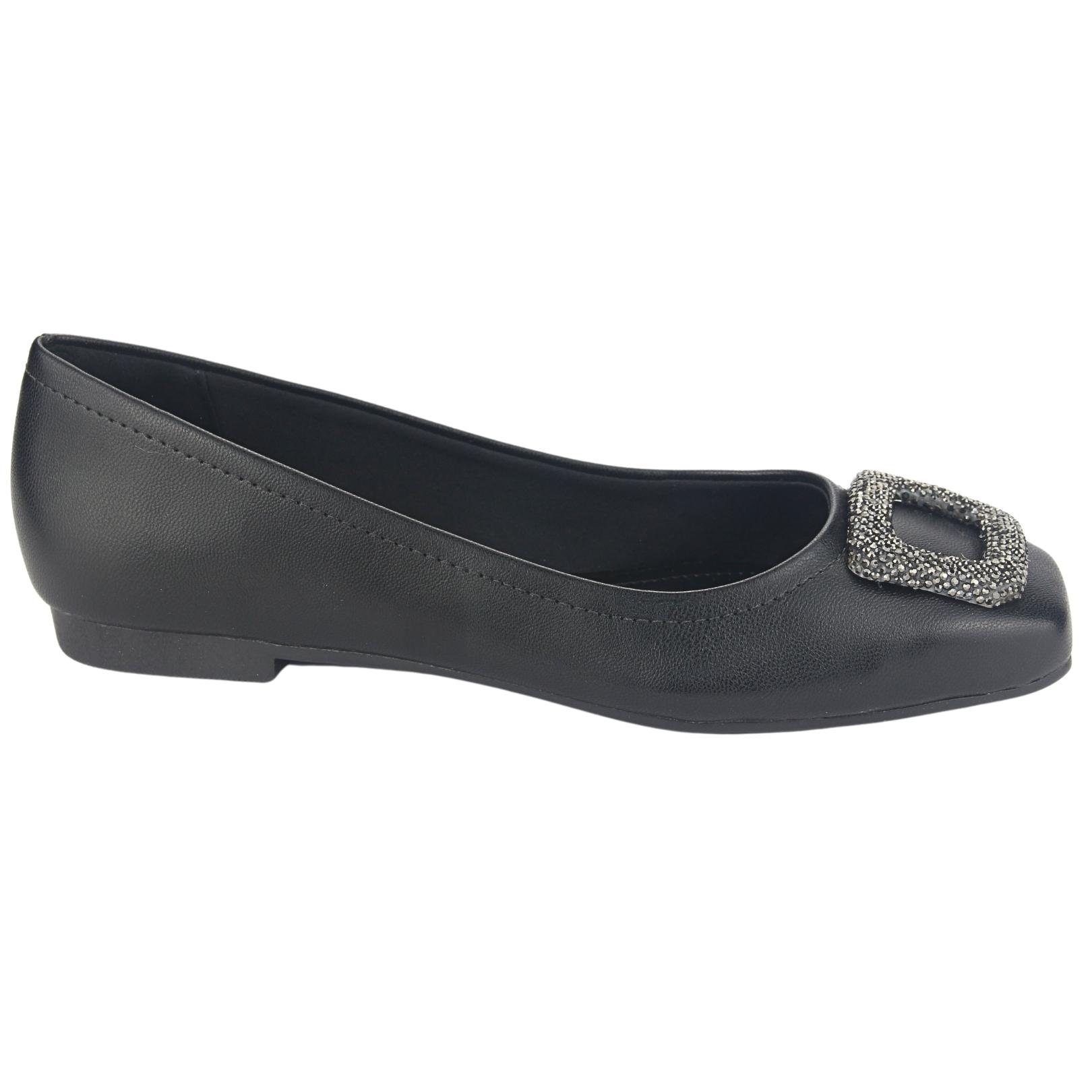 ZAPATOS MUJER VIA MARTE 23-13204 N PRETO CASUAL - 1