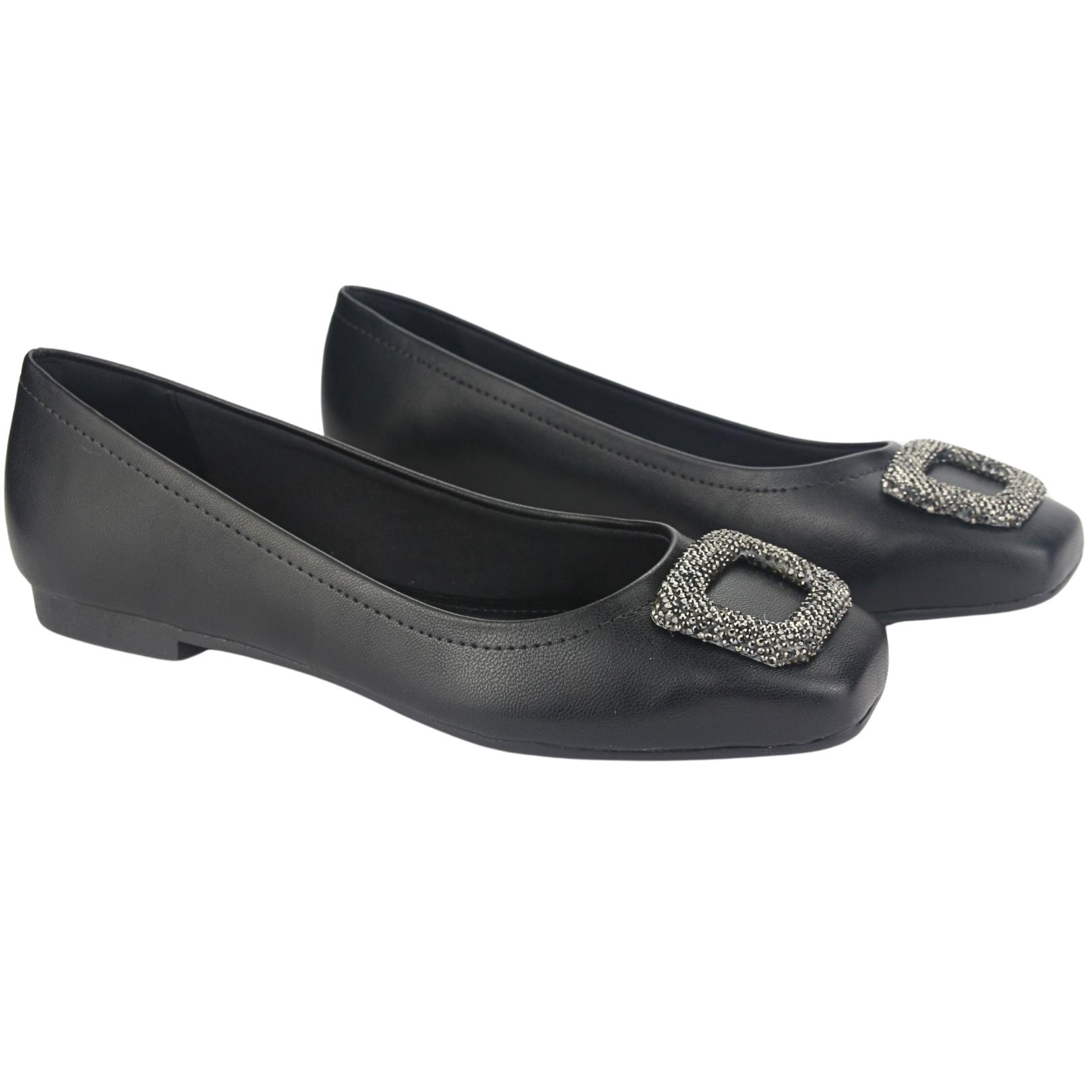 ZAPATOS MUJER VIA MARTE 23-13204 N PRETO CASUAL - 4