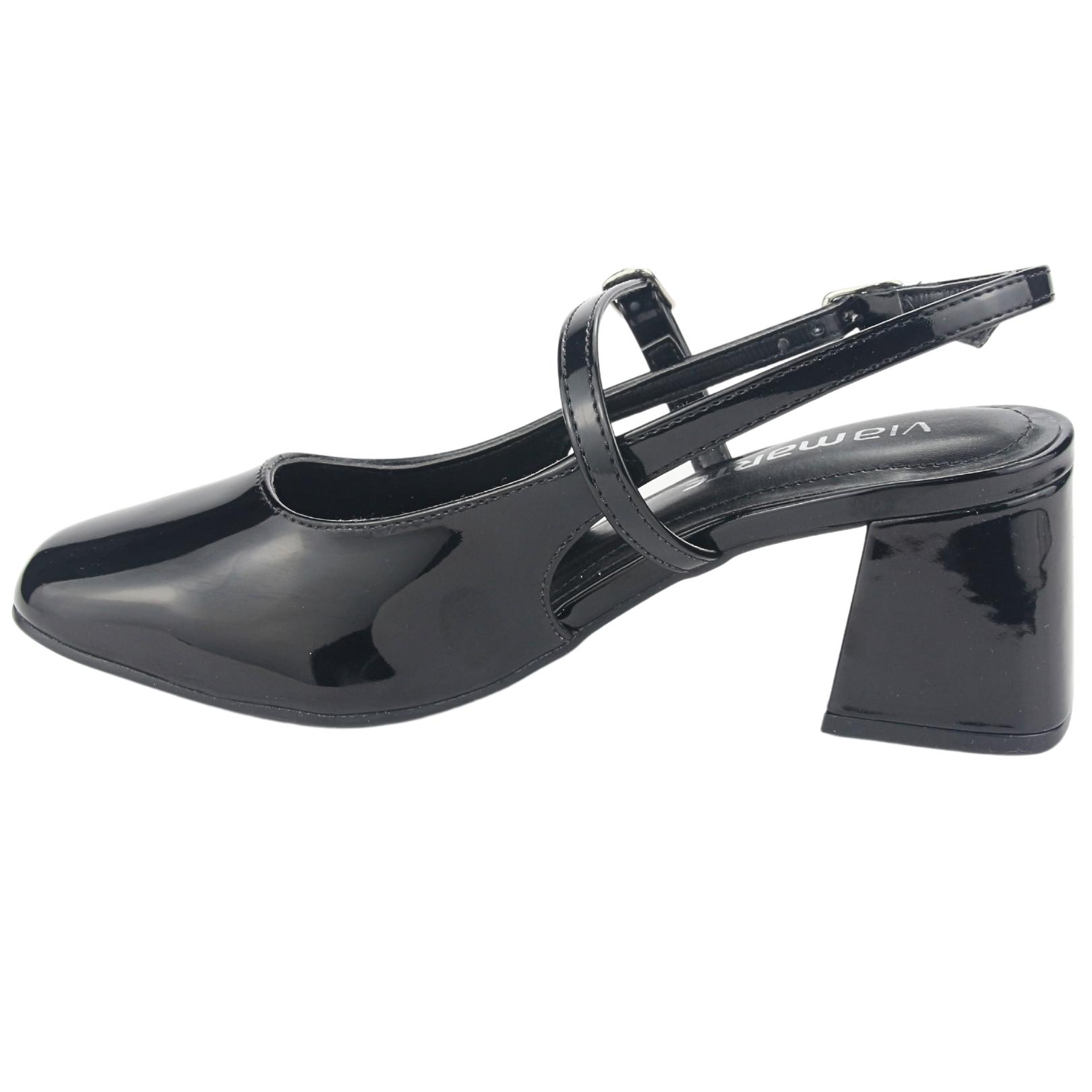 ZAPATO VIA MARTE MUJER 23-16801 V PRETO CASUAL - 2