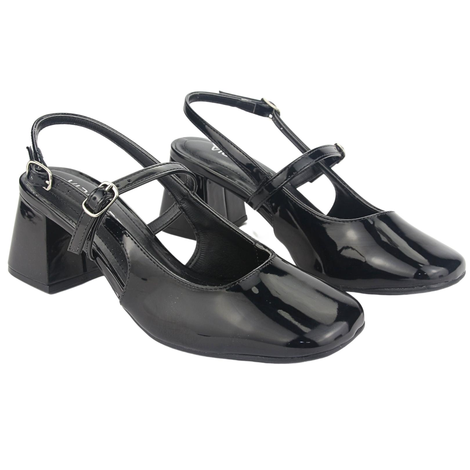 ZAPATO VIA MARTE MUJER 23-16801 V PRETO CASUAL - 4