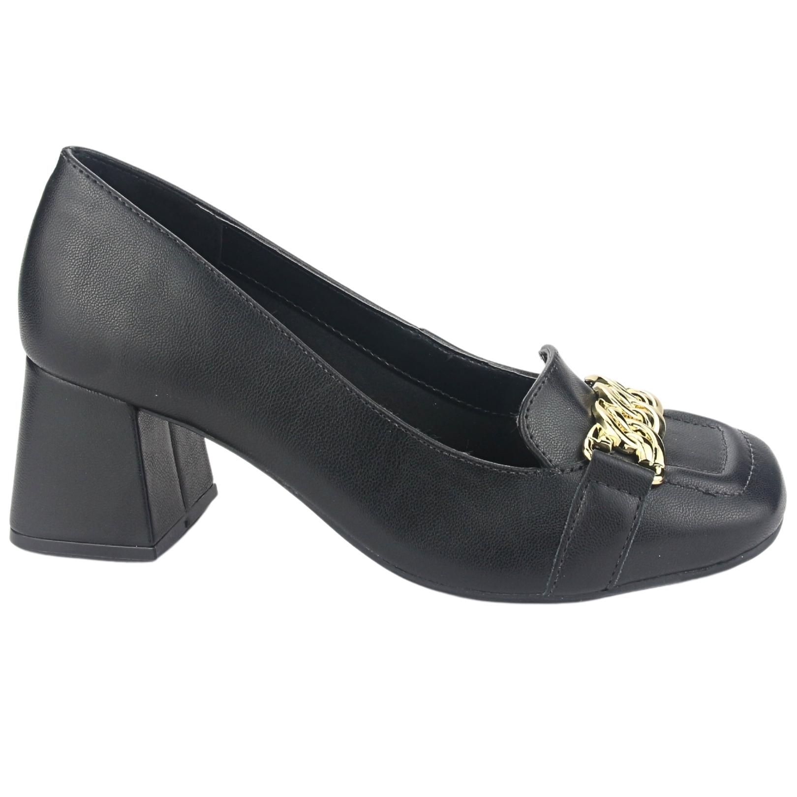 ZAPATO VIA MARTE MUJER 23-16806 N PRETO CASUAL - 1