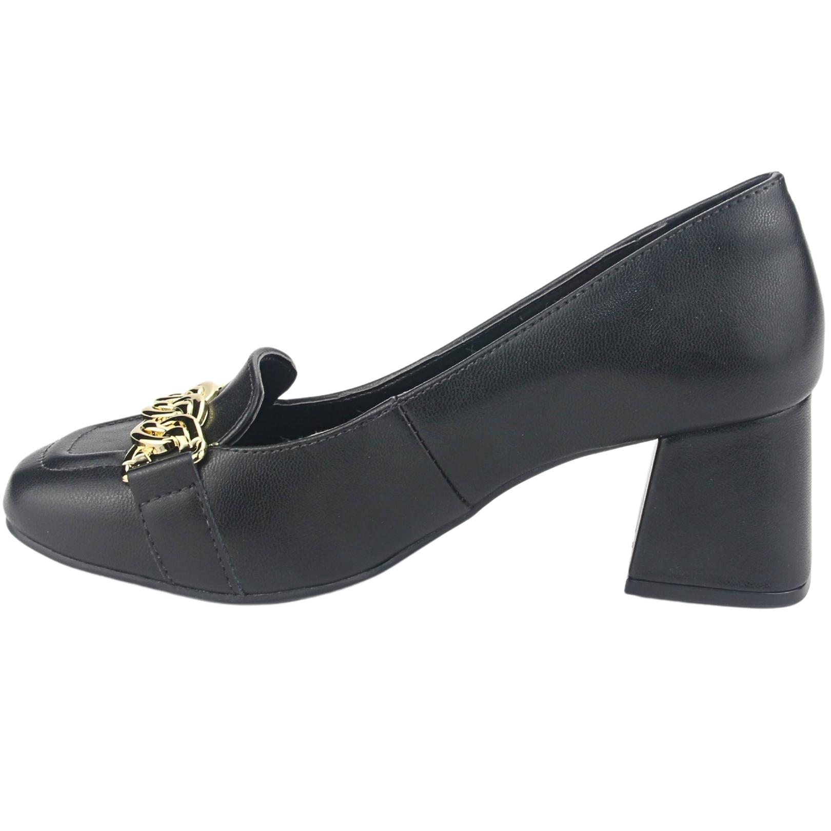 ZAPATO VIA MARTE MUJER 23-16806 N PRETO CASUAL - 2