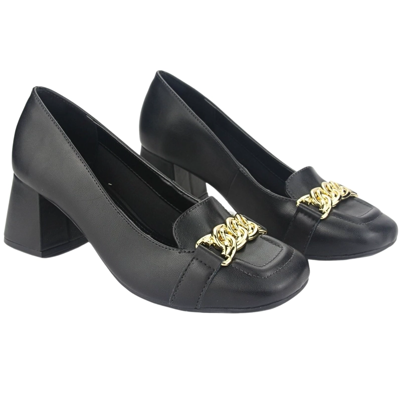 ZAPATO VIA MARTE MUJER 23-16806 N PRETO CASUAL - 5