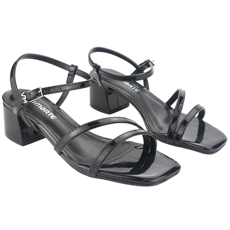 SANDALIAS MUJER VIA MARTE 23-9801 V PRETO CASUAL - 4