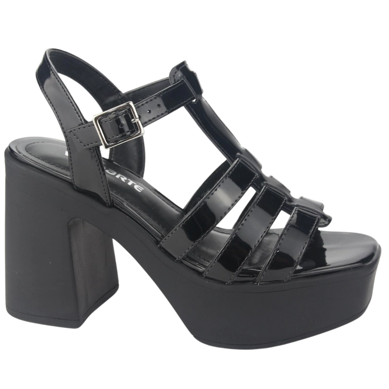 SANDALIAS MUJER VIA MARTE 23-11104 V PRETO CASUAL - 1