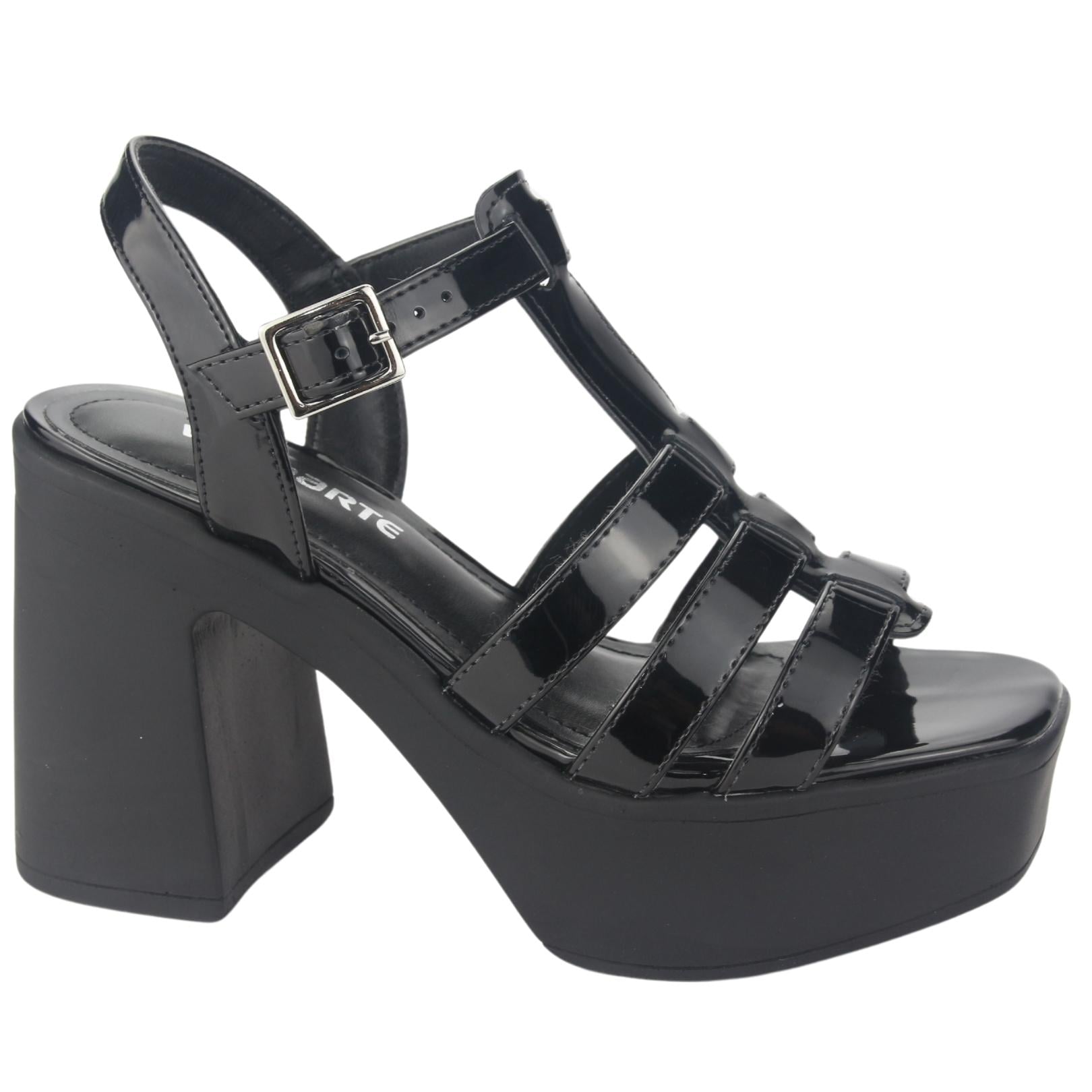 SANDALIAS MUJER VIA MARTE 23-11104 V PRETO CASUAL - 1