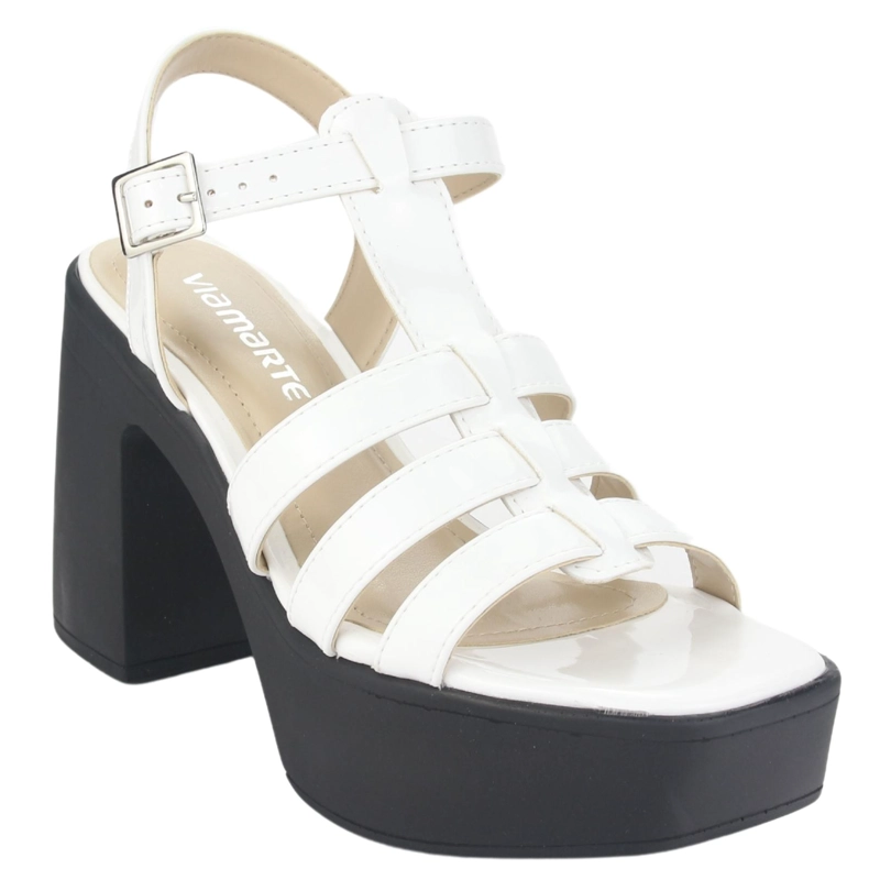 SANDALIAS MUJER VIA MARTE 23-11104 V BRANCO CASUAL - 3