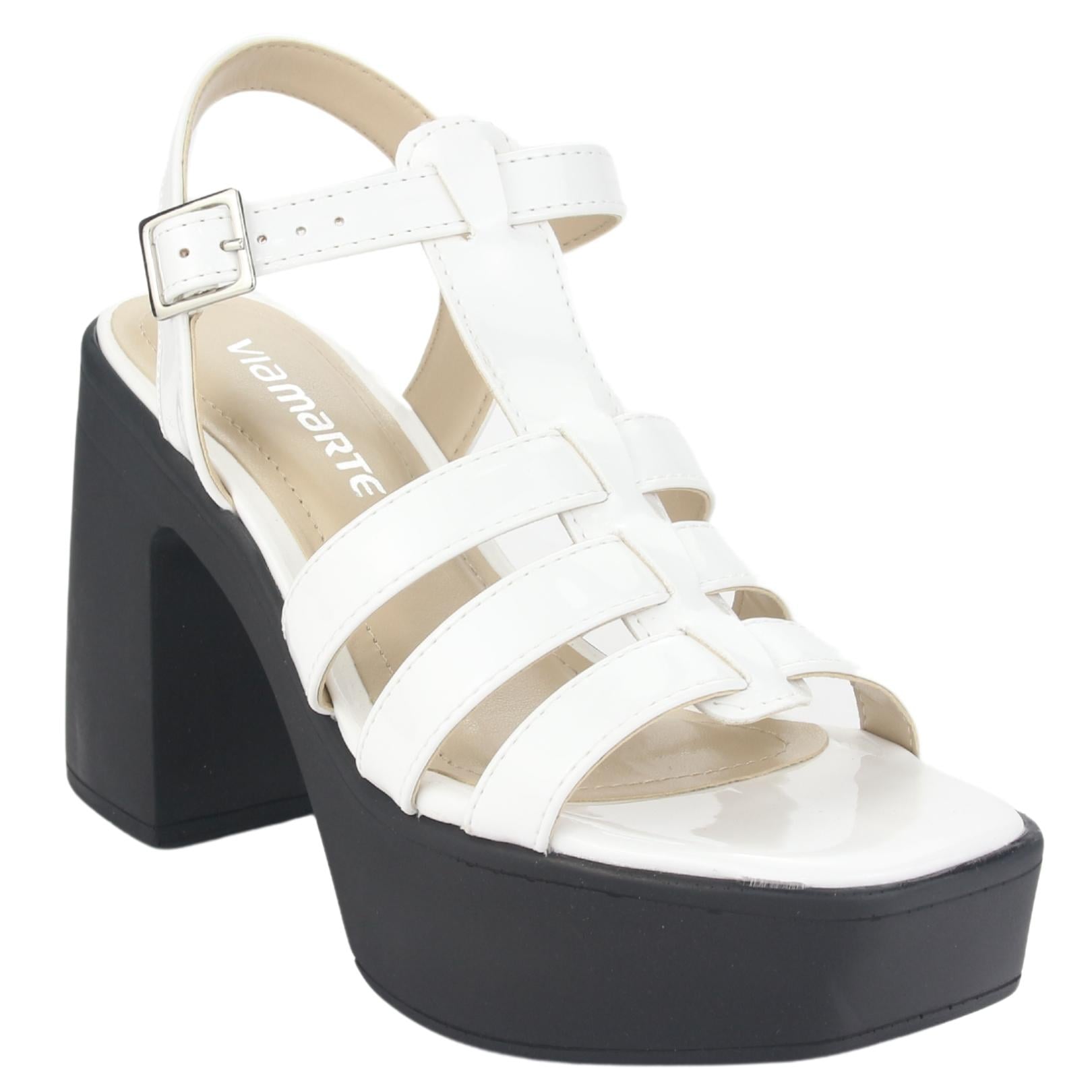 SANDALIAS MUJER VIA MARTE 23-11104 V BRANCO CASUAL - 3