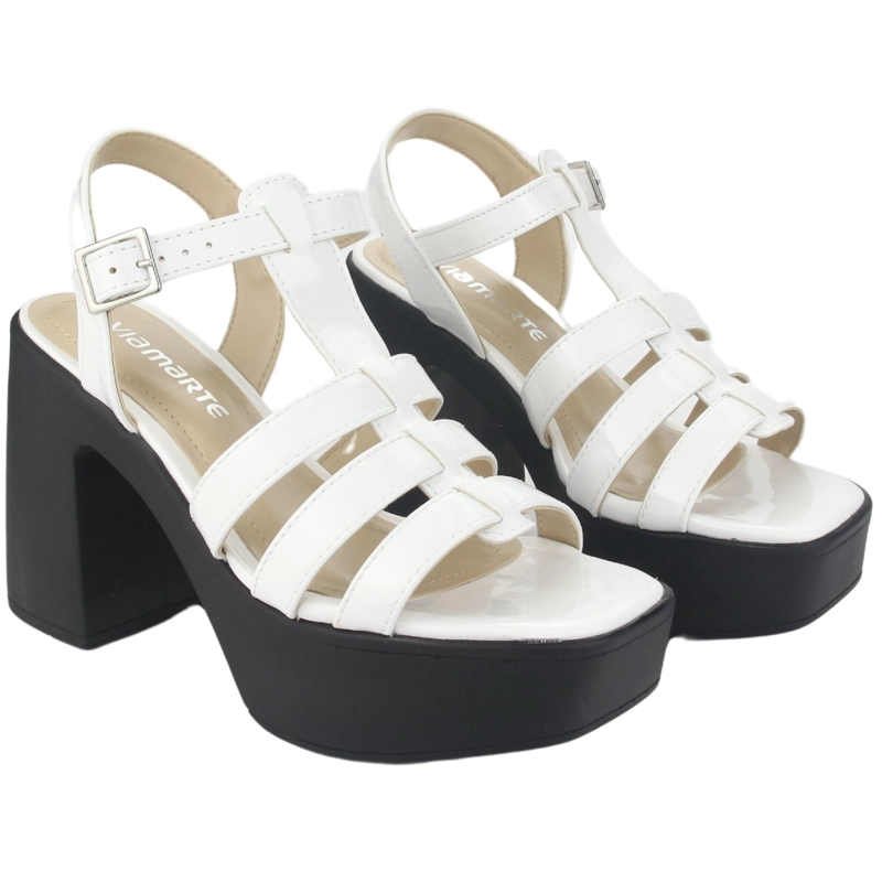 SANDALIAS MUJER VIA MARTE 23-11104 V BRANCO CASUAL - 5