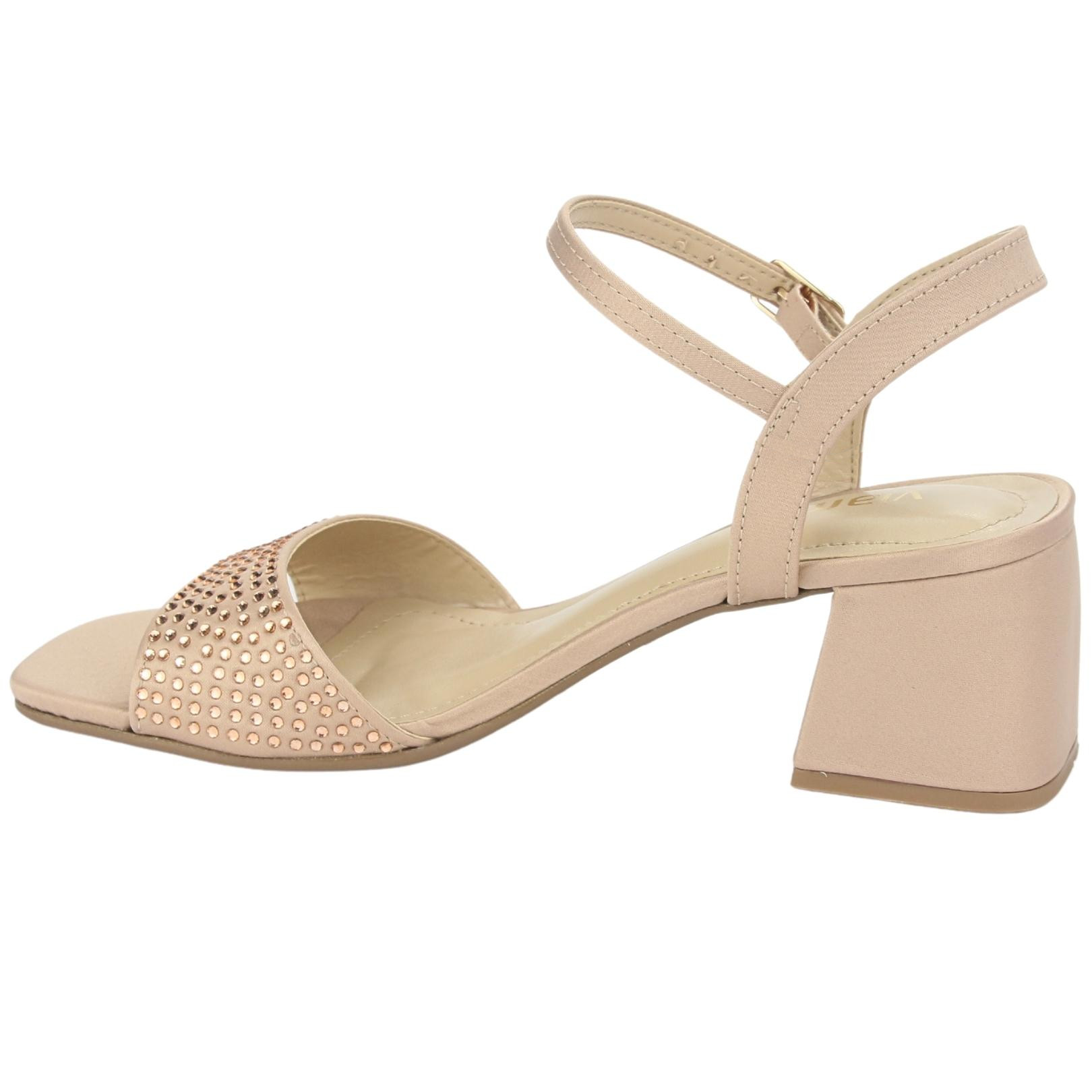 SANDALIA VIA MARTE MUJER 23-9708 CREME CASUAL - 2