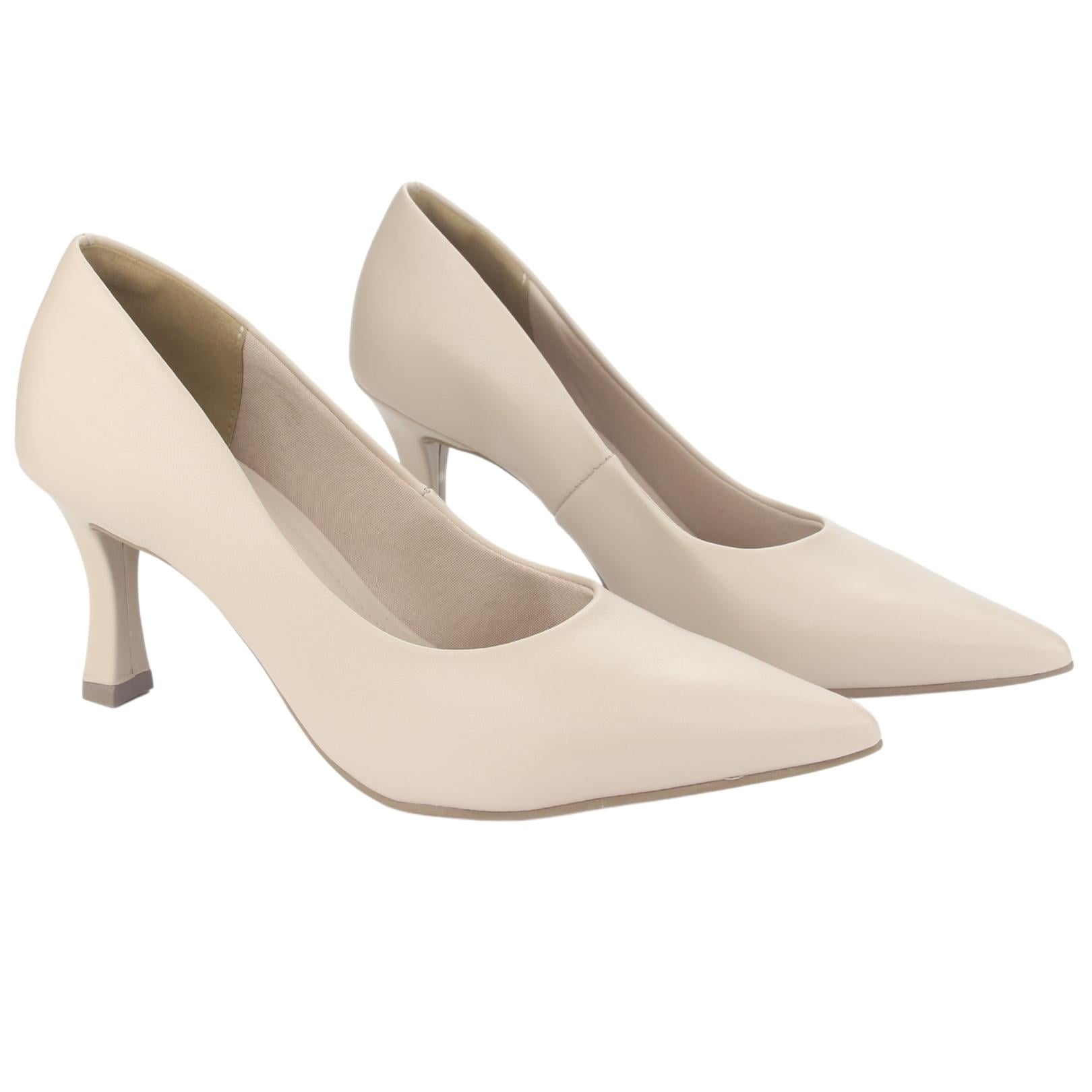 ZAPATO VIA MARTE MUJER 23-15707 N CREME CASUAL - 5