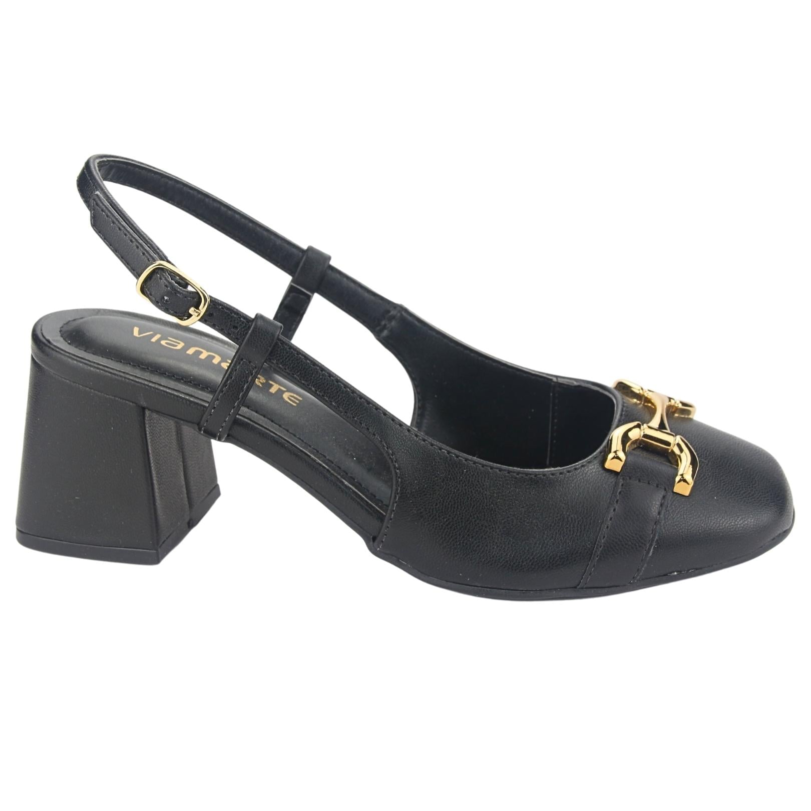 ZAPATO VIA MARTE MUJER 23-16805 N PRETO CASUAL - 1