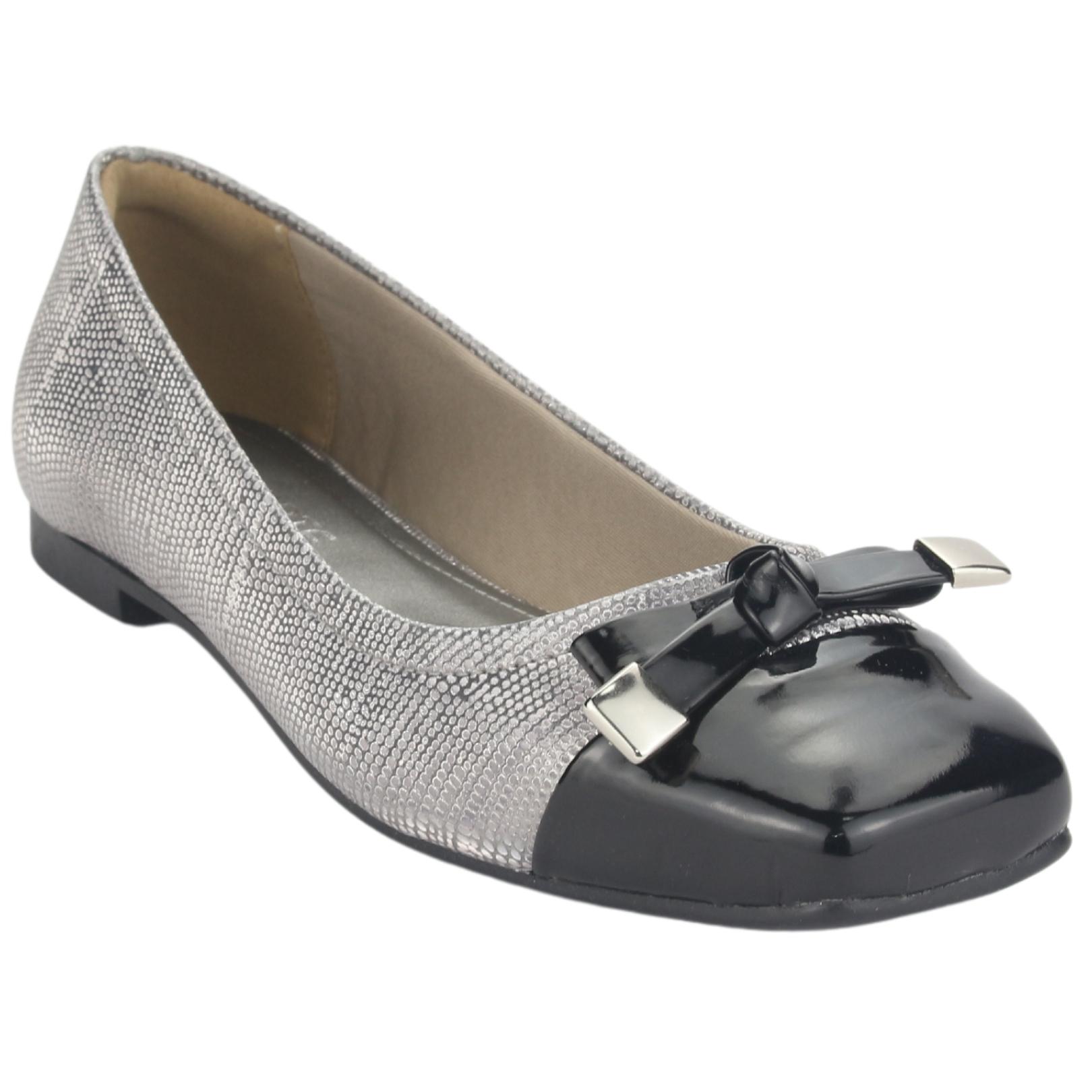 ZAPATOS MUJER VIA MARTE 23-13207 PRETO/PEWTER CASUAL - 3